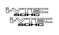 2pcs I-vtech Sohc Vinyl Decal Sticker Fits Honda Acura Si Type R Rs Civic Accord