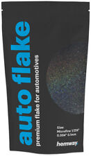 Hemway Metal Flake Black Holographic 0.004 Microfine 100g Auto Glitter Paint