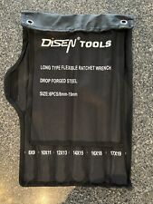 Disen Long Flex Head Ratchet Wrench Set. 6pcs 6mm - 19mm
