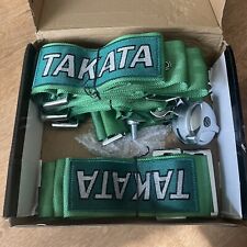 Takata Seat Belt Racing Harness 4 Point Snap-on 3 Camlock Universal Green