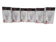 Lot Of 6 - A19 Led Light Bulb 40w 6w Dimmable 3000k 450lm Gu24 Base
