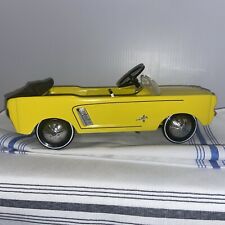 Ken Kovach 1964 Convertible Ford Mustang Metal Yellow Pedal Car 13 Scale Decor