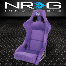 Nrg Innovations Large Fiberglass Prisma Fixed Back Bucket Racing Seat Purple