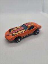 Vintage Hot Wheels Corvette Stingray Orange Regular Silve Wheels 1975 Chevy