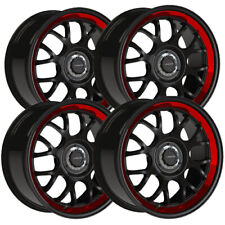 4 Vision 478 Alpine 20x8.5 5x1125x120 35mm Blackred Wheels Rims 20 Inch