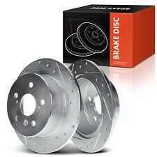 Rear Drilled Disc Brake Rotors For Toyota Camry 07-11 Avalon 08-12 Lexus Es350