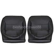 For 2011-2017 Volkswagen Jetta Driver Passenger Bottom Leather Seat Cover Black