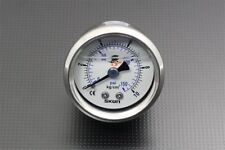 Fuel Pressure Regulator Gauge 1.7inch Wide 42mm 0-150 Psi 18 Npt In Oil Filled