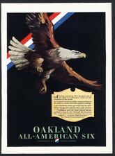 1928 Oakland And Marmon 8 Back To Back All American Six Auto Car Ads