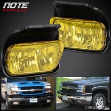 Yellow Fit For 2003-2006 Silverado Avalanche Bumper Fog Lights Lampsbulbs