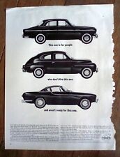 1963 Volvo P1800 544 122s Print Ad 10.25x13.5