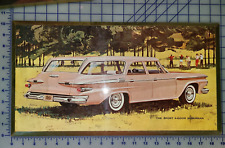 1961 Plymouth Sport 4 Door Suburban Station Wagon Tin Car Dealer Promo Sign