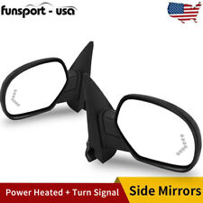 Arrow Tow Mirrors For 2007-2013 Chevy Silverado Sierra 1500 2500 Puddle Lights
