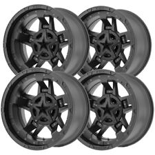 Set-4 Xd Series Xd827 Rockstar 3 17x9 5x55x135 -12mm Matte Black Wheels Rims
