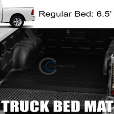 For 02-18 Dodge Ram 6.46.5 Blk Rubber Diamond Truck Bed Trunk Mat Carpet Liner