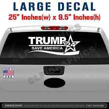 Trump 2024 Save America Decal Usa Patriotic Car Truck Window Sticker Maga 2a