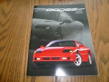 1992 Dodge Stealth Daytona Spirit Rt Shadow Es Sales Brochure - Vintage