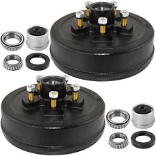 2 10x2-14 Electric Brakes And 5 On 5 Trailer Hub Drum For 3500 Lbs Axle E19