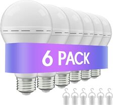 Led Rechargeable Emergency Light Bulb 60w Equivalent 1200mah Battery Backup 6pc