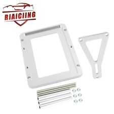 Universal Aluminum 551181 Battery Tray Hold Down Trunk Relocation Box Kit Silver
