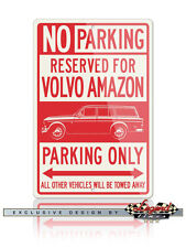Volvo P220 P221 P222 Amazon Wagon Reserved Parking Sign - 12x18 Or 8x12 Aluminum