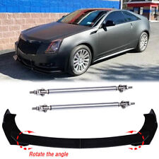 Front Bumper Chin Lip Spoiler Splitter Strut Rods For Cadillac Cts Cts-v Coupe