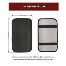Car Armrest Pad Cover Center Console Box Pu Leather Mat Soft Cushion Accessories