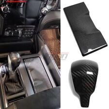Carbon Console Cup Holder Shift Knob Panel For Dodge Ram 1500 Trx Off-road 19