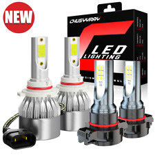 For 2014 Jeep Cherokee Limited Sport Utility Led Headlight Hilo Fog Light Bulbs