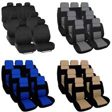 Polyester Car Seat Covers For Auto Suv Van Truck Sedan 3 Row 7 Seat Universal