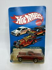 Hot Wheels 57 T-bird Metallic Red- 1981 Damaged Unpunched Card- See Pics
