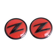 2x Red Black Z Emblem Front Fender Side Badge For 350z 370z Fairlady Z Z33 Z34