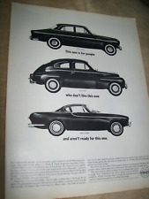 1963 Volvo P1800 544 122s Large-magazine Car Ad -this Is One For People...