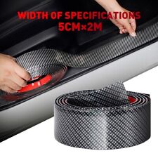 Carbon Fiber Car Vinyl Sill Door Scuff Plate Sticker Protector Accessories Parts
