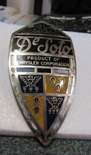 Vintage Chrysler De Soto Radiator Badge Emblem Classic Car Collectible Oldie