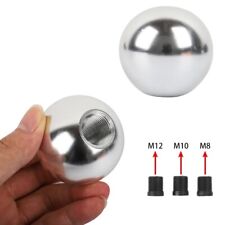 Universal Jdm Aluminum Silver Round Ball Manual Gear Stick Shift Knob Shifter