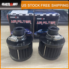 2x 12mm Cold Air Intake Filter Turbo Vent Crankcase Car Breather Valve Cover New