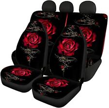 For U Designs Car Seat Covers Full Set For Women Cute Car Seat Protector 4 Pack