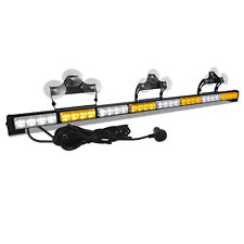 Emergency Strobe Light Bar 35-45 Cob Led Traffic Advisor Light For Car Truck Us