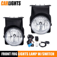 Pair Fog Lights W Wiring Switch Kit Fit For 2003-07 Gmc Sierra 1500 2500 3500