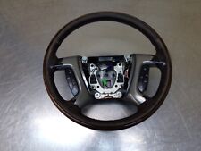 Chevrolet Gmc Tahoe Yukon Steering Wheel Brown Leather Wood 07-14 Heated