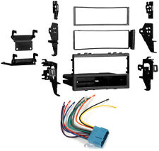 Double 2 Din Car Mp3 Stereo Radio Dash Installation Mount Kit W Wiring Harness