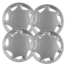 Set Of 4 14 Silver Hubcap Replacements For 1992-2000 Toyota Camry