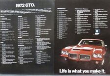 1972 Pontiac Gto Print Ad