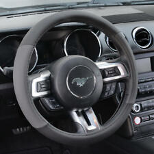 Gray Black Car Steering Wheel Cover For Van Suv Truck Auto 15