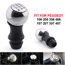 5 Speed Black Gear Shift Knob Lever For Peugeot 106 206 306 406 107 207 307 407
