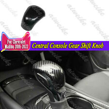 Carbon Fiber Central Console Gear Shift Knob Fit For Chevrolet Malibu 2016-2024