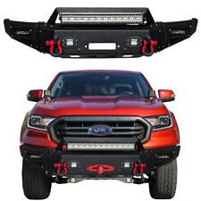 Vijay For 2019-2023 Ford Ranger Steel Front Bumper With Winch Plate Light