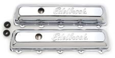 Edelbrock 4485 Signature Series Valve Covers Oldsmobile 350-455 V8 Chrome Pair