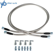 For Th350 700r4 Th400 Ss Braided Transmission Cooler Hose Lines 52 Length